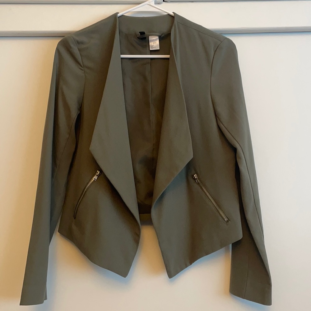 Asymmetrical blazer jacket